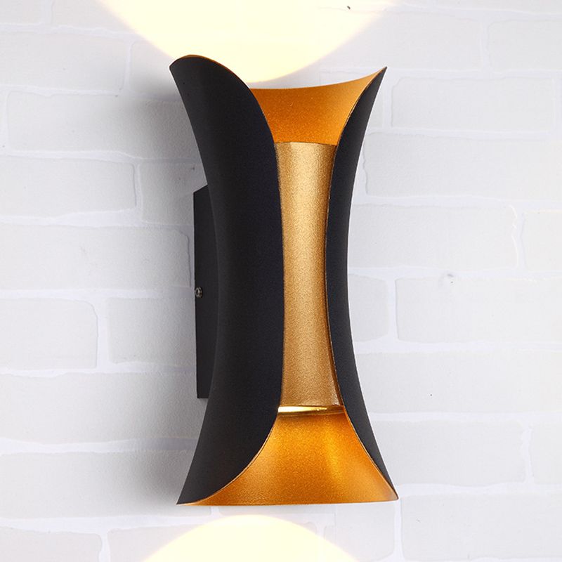 Curl 2 Lights Flush Wandleuchter Aluminium Moderner Wandbeleuchtung mit Wandleuchten