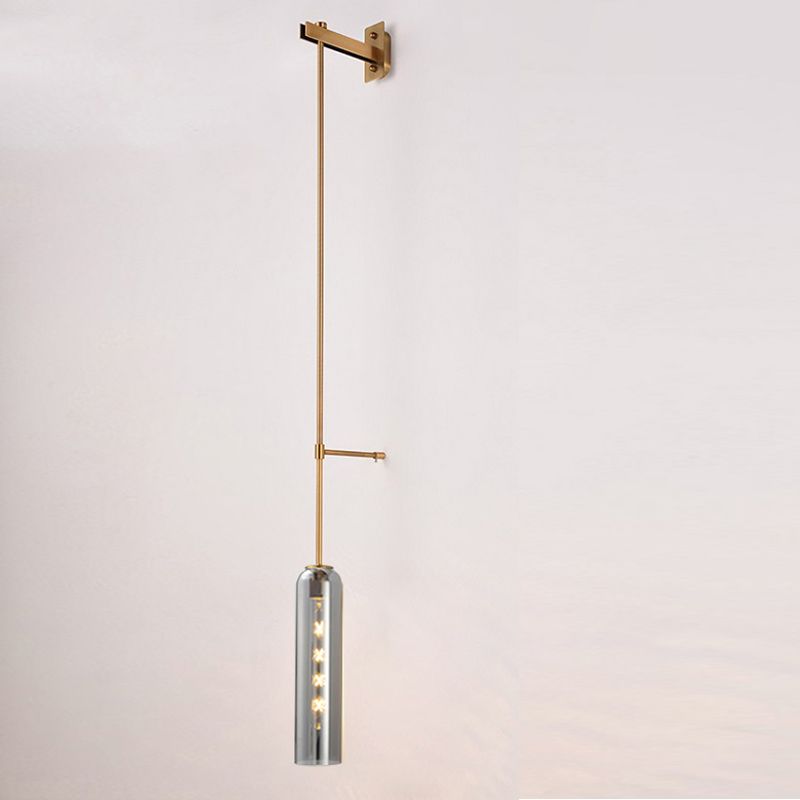 Moderne Wandhalterung Licht 1 Licht Wandleuchte mit Glasschatten für Schlafzimmer