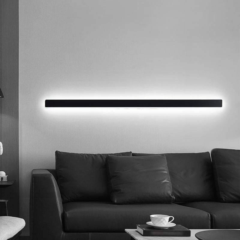 Linear Shape Metal Wall Sconce Modern Style 1- Light Wall Mount Light