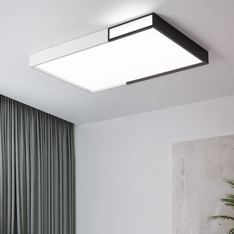Contemporary Flush Mount Ceiling Lighting Fixture Geometry Shape LED Ceiling Light