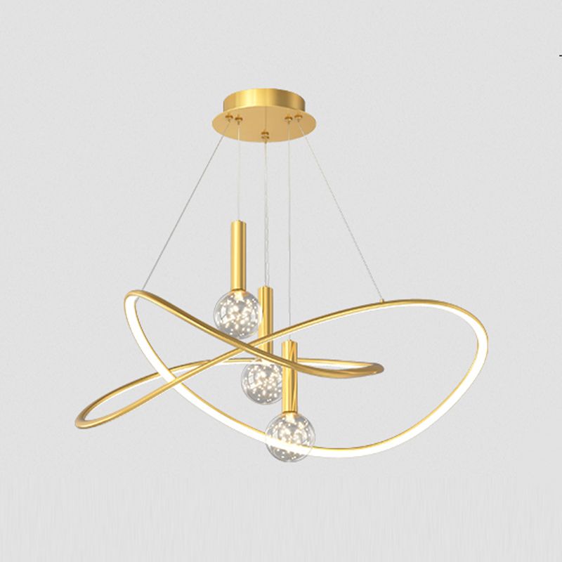 Bolvormige vorm metalen hanglamp armaturen moderne stijl 4 licht hangende verlichtingsarmaturen