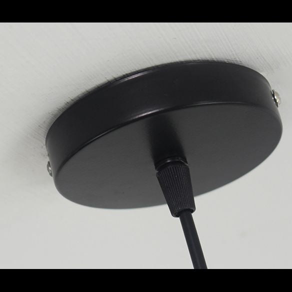 Black Metal 1 Light Anhänger Leichtes nordisches retro geometrischer Drahtkäfighängelampe für das Restaurant