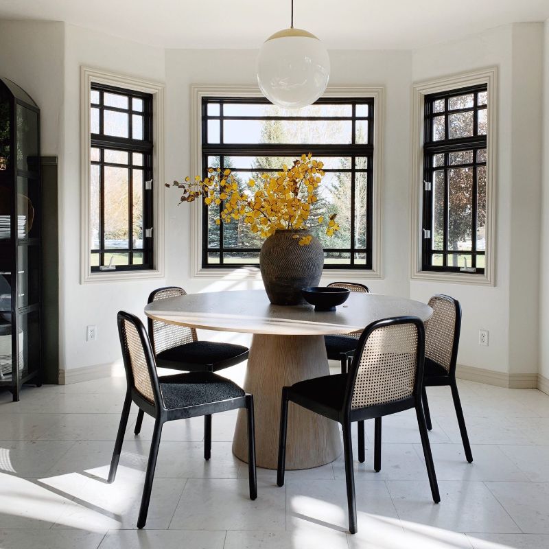 Industrial Upholstered Armless Chair Kitchen Cane Back Side Chair