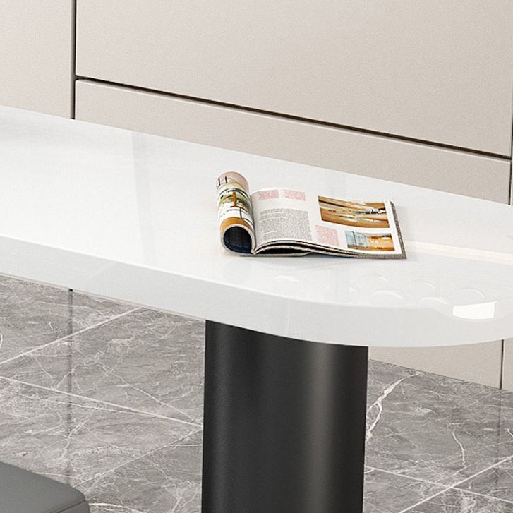 Modern 1/2/3 Pieces Bar Table Set Stone Counter Table with High Stools for Kitchen