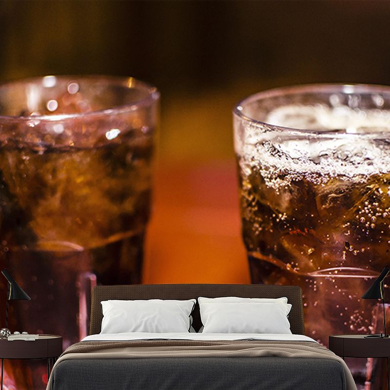 Drunken Liquor Mural Wall Decor Eco-friendly Wallpaper for Restaurant Bar