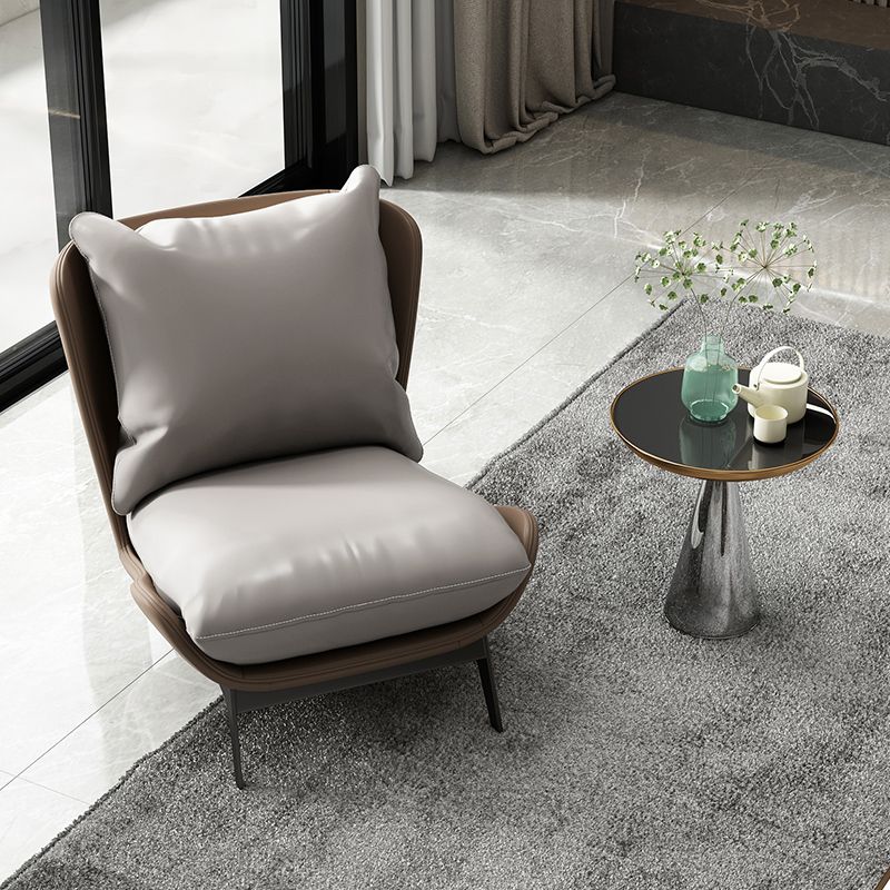 Contemporary Style 26.77" Wide Pillow Back Armless Lounge Chair