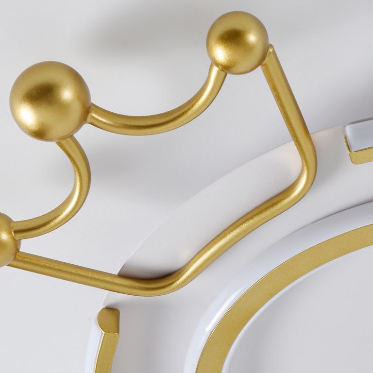 Crown Flush Mount Light 1 Light Aluminum Contemporary Flush Mount Spotlight for Children Bedroom