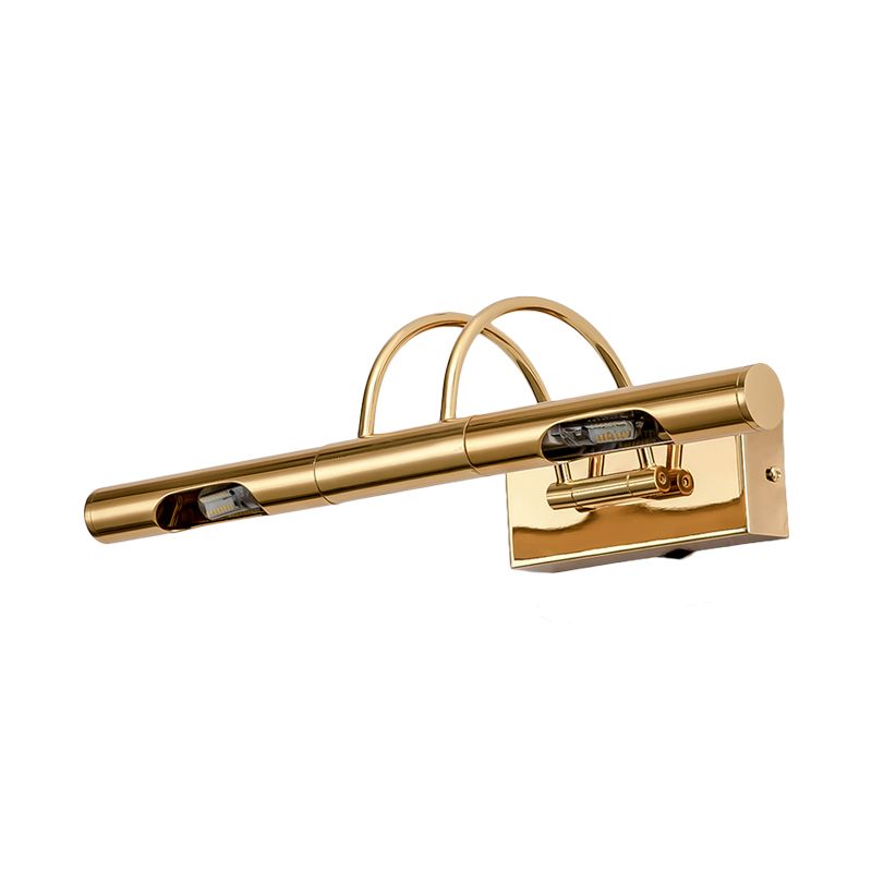 LED Metal Vanity Lamp Classic Gold Swing Able Salle de bain Graphique Lumière Lumière en blanc / chaud / Natural Light