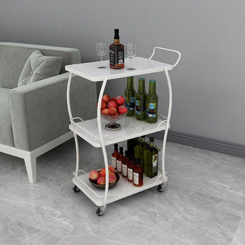 Manufactured Wooden Prep Table Dining Room Rolling Prep Table