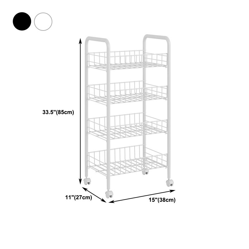 Steel Bookshelf, Multi Tiers Contemporary Bookcase for Home Office