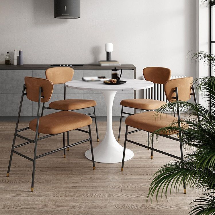 Modern 1/2/3/5 Pieces Dining Set Round Stone Dining Table for Kitchen
