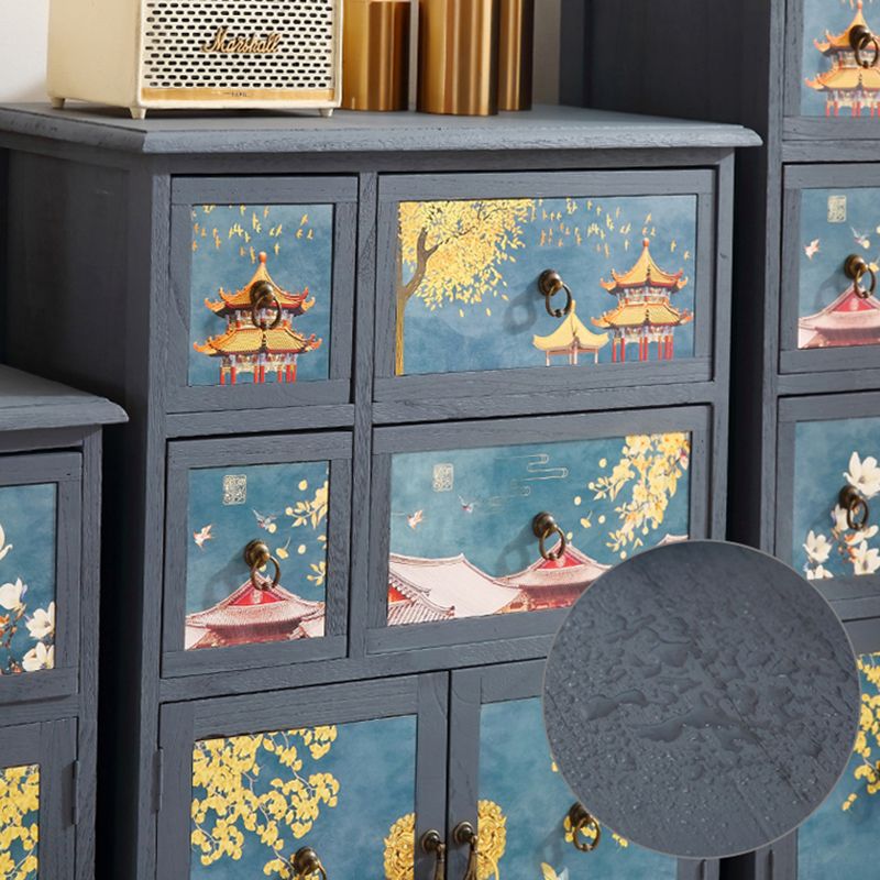 Coastal Combo Dresser Wood Storage Chest Dresser for Bedroom