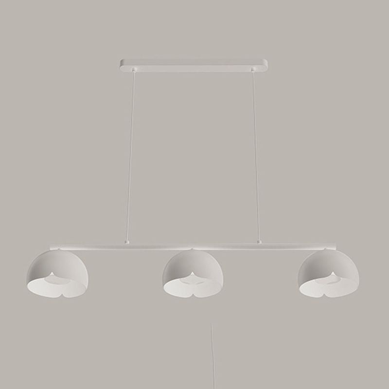 Modernism 3-Light Kitchen Island Lighting White Island Pendant Lighting for Kitchen