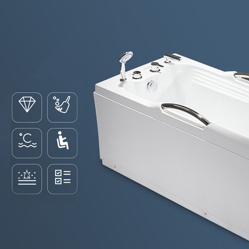 Modern with Faucet Bathtub Bathroom Soaking Rectangular Bath Tub