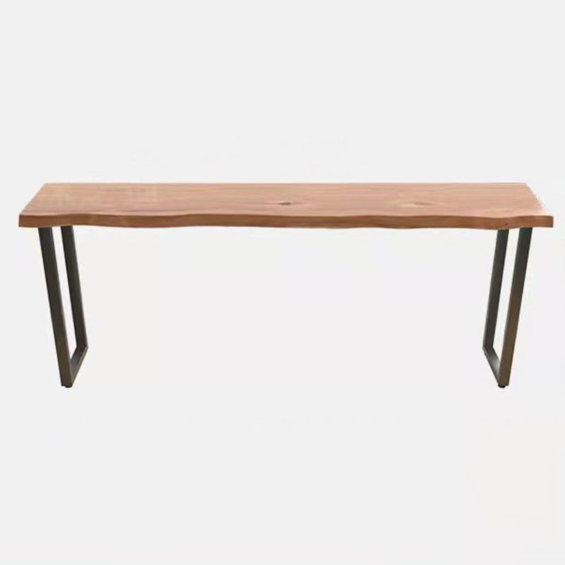 Modern Style Wood Bar Table Brown Rectangle Bar Table for Kitchen