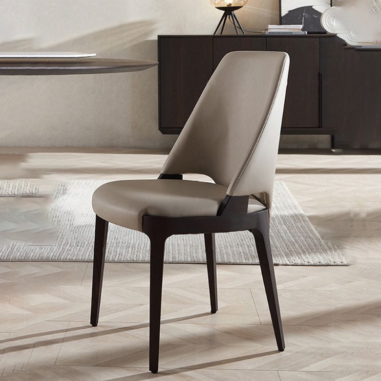Dining Room Upholstered Side Chair Industrial Parsons Armless Chair