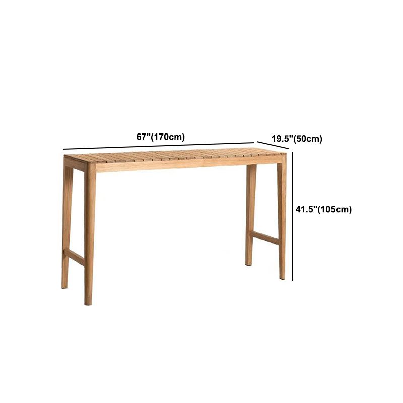 Rectangle/Round Bar Height Table Fixed Bistro Bar Table for Outdoor