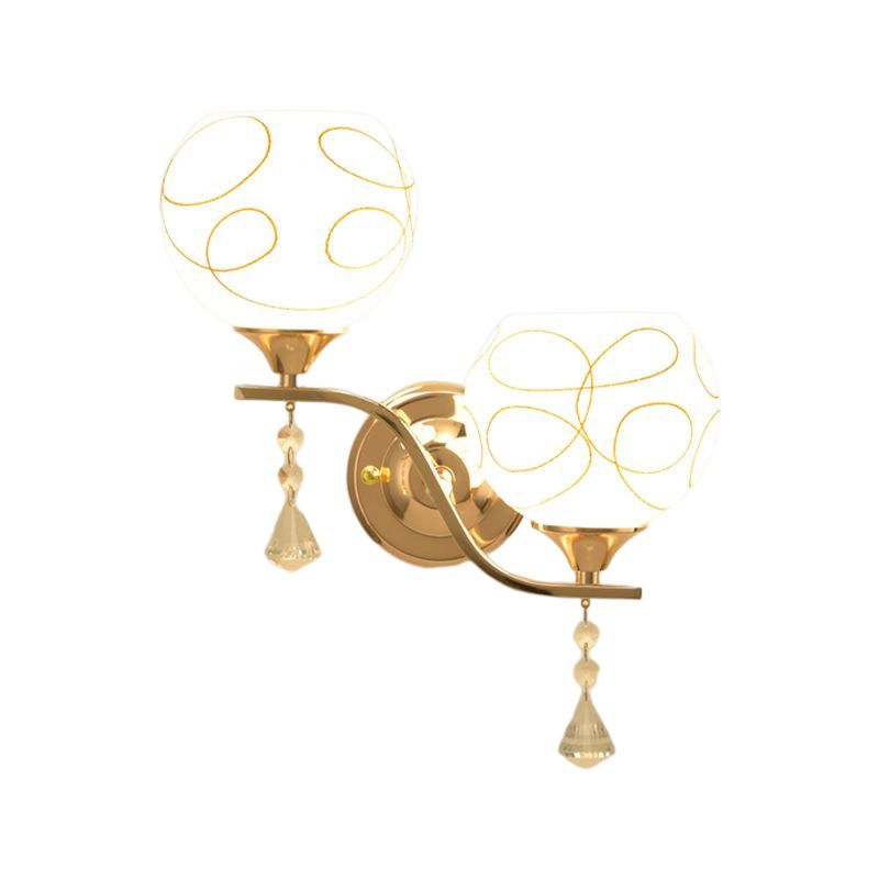 Modern Simple Iron Vanity Light Ball Shape Vanity Lamp for Living Room