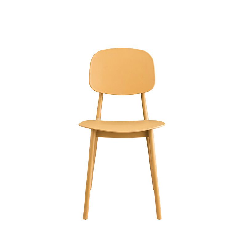Kitchen Plastic Dining Armless Chair Stacking Dining Room Chair