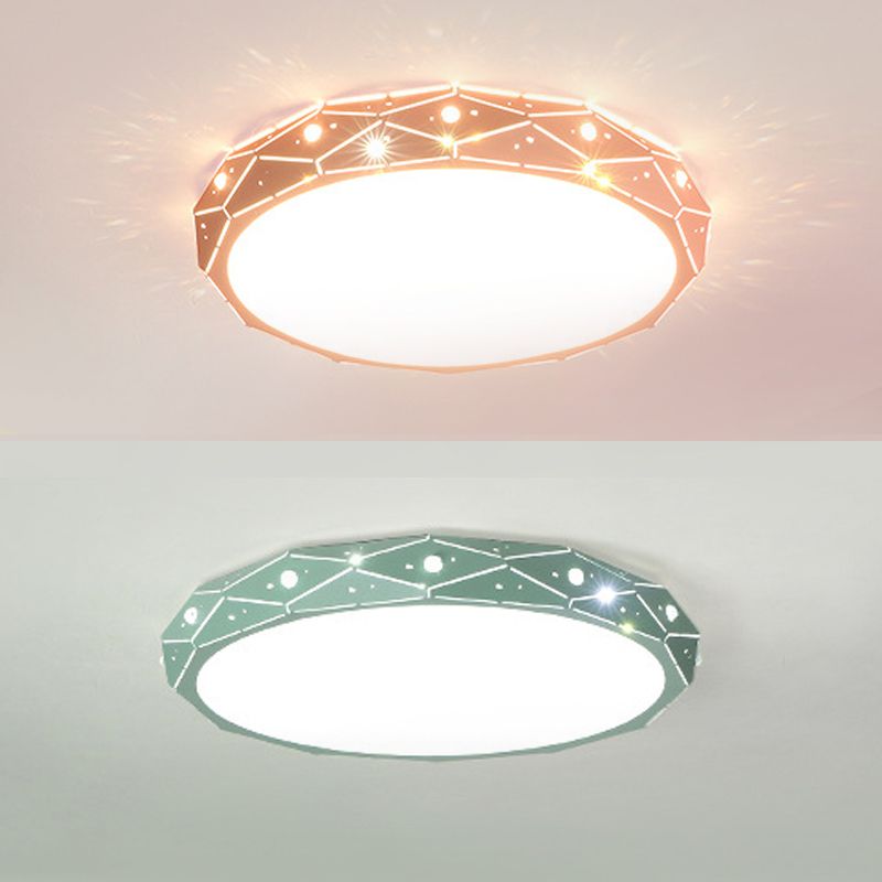 Plafonnier minimaliste pour chambre d'enfant, éclairage aérien LED en métal Macron