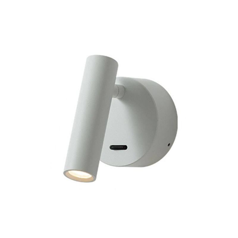 Armed Wall Sconce Light Modern Metal Wall Light with Acrylic Shade for Bedroom