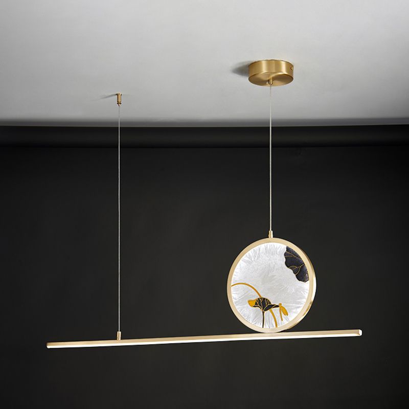Modern Pendant Lighting for Kitchen Island Linear Island Pendant Lights Metal 2-Light