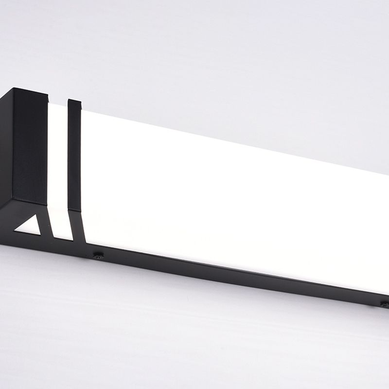 Modern Simple Iron Wall Light Rectangle Shape Wall Lamp with Acrylic Shade for Bedroom