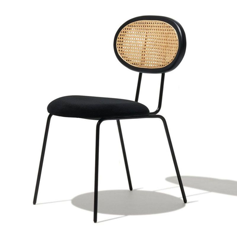 Fabric Dining Chairs Industrial Style Open Back Dining Side Chair