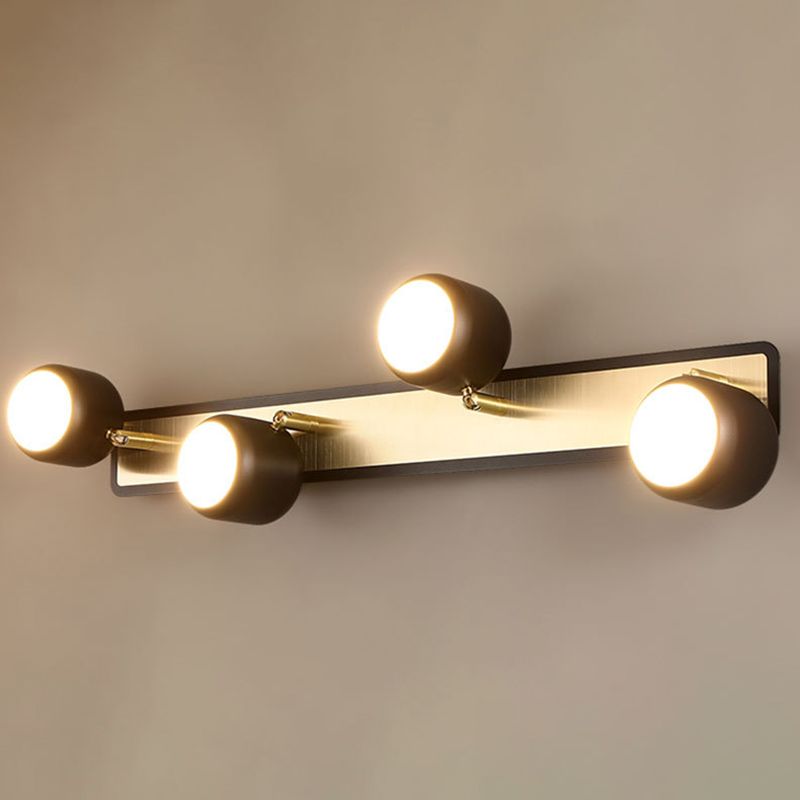 1 Light Cylindrical Wall Sconce Modern Style Metal Wall Lighting for Bathroom