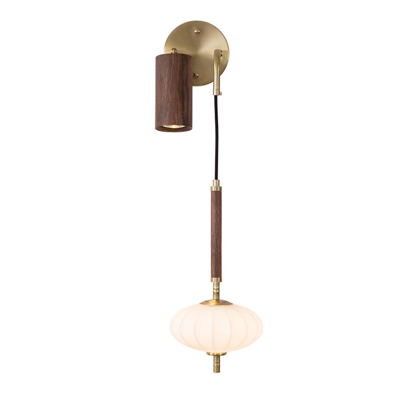 Modernism Wooden Wall Mounted Sconce Brown Wall Light for Foyer