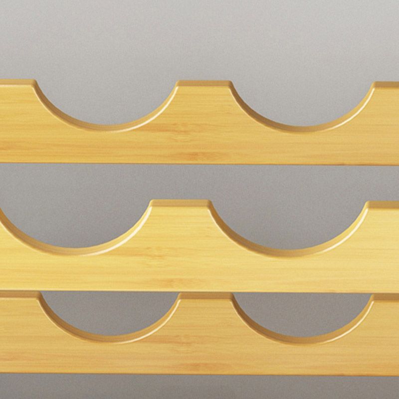 Countertop Modern Wine Rack Solid Wood Wine Bottle Rack for Living Room