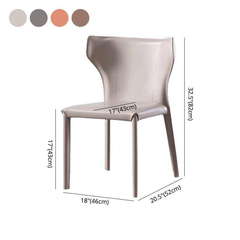 Silla lateral con respaldo lateral para restaurante, estilo diseñador, silla de comedor de cuero
