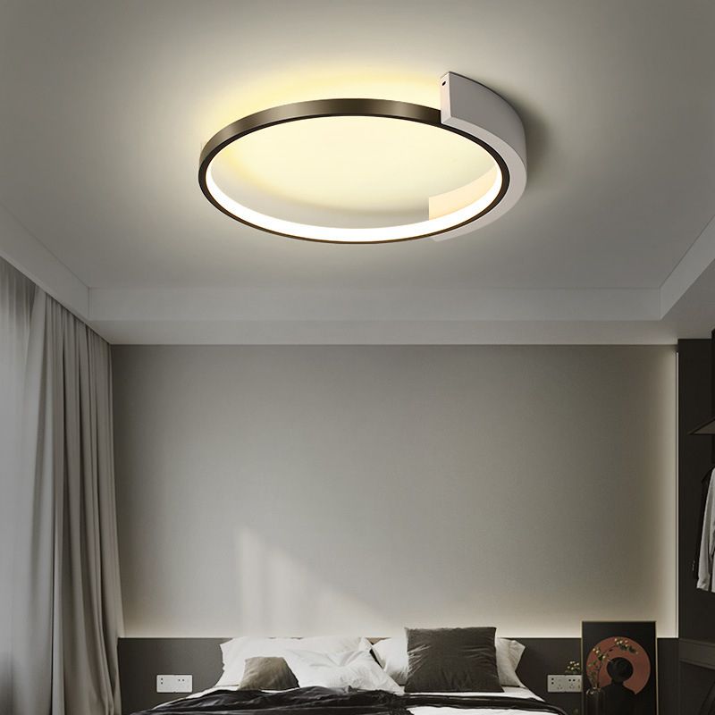 Arch-ronde Mount Light Fixtures Metal Modern Simplicity Flush Ceiling Light Fixtures for Bedroom