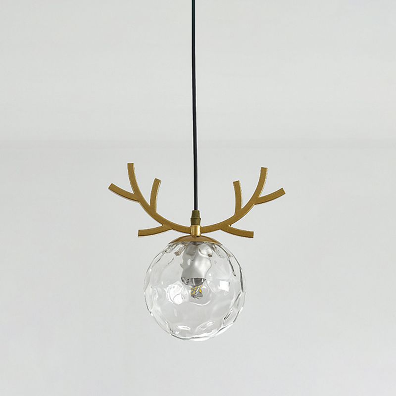 Sphärische Restaurant Anhänger Beleuchtung Glas 1 Licht moderner Stilhängeleuchte