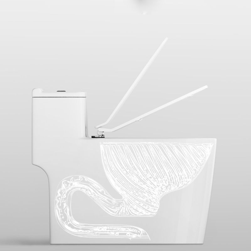 Traditional Ceramic Flush Toilet Slow Close Seat Included Urine Toilet for Bathroom