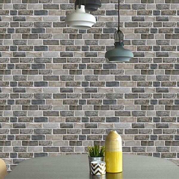 Retro Brick Wall Panel Industrial Style Home Living Room Bathroom Panel Wall (5-pack)