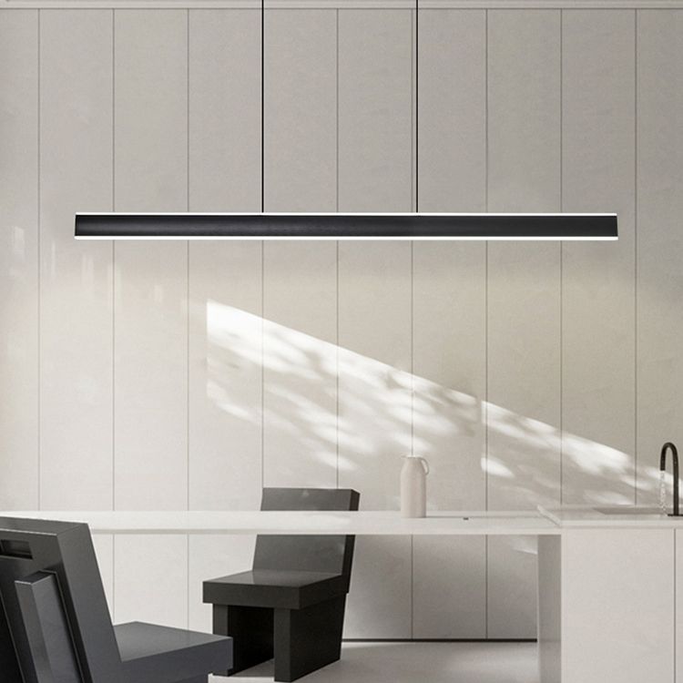 Rectangular Shape Island Pendant Modern Style Metal 2 Lights Island Lighting for Bedroom