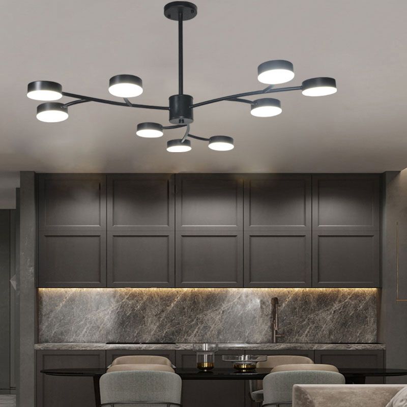 Zylinderformhänger Kronleuchter zeitgenössischer Stil Metallhängeleuchten