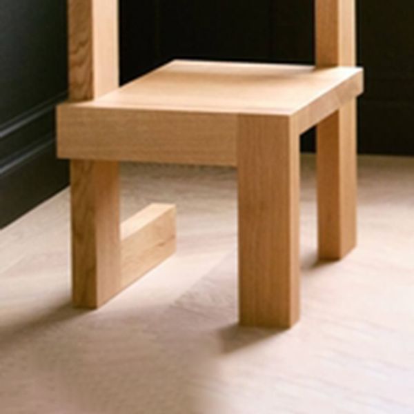 Modern Arm Chair Wood Open Back Dining Accent Chair for Home