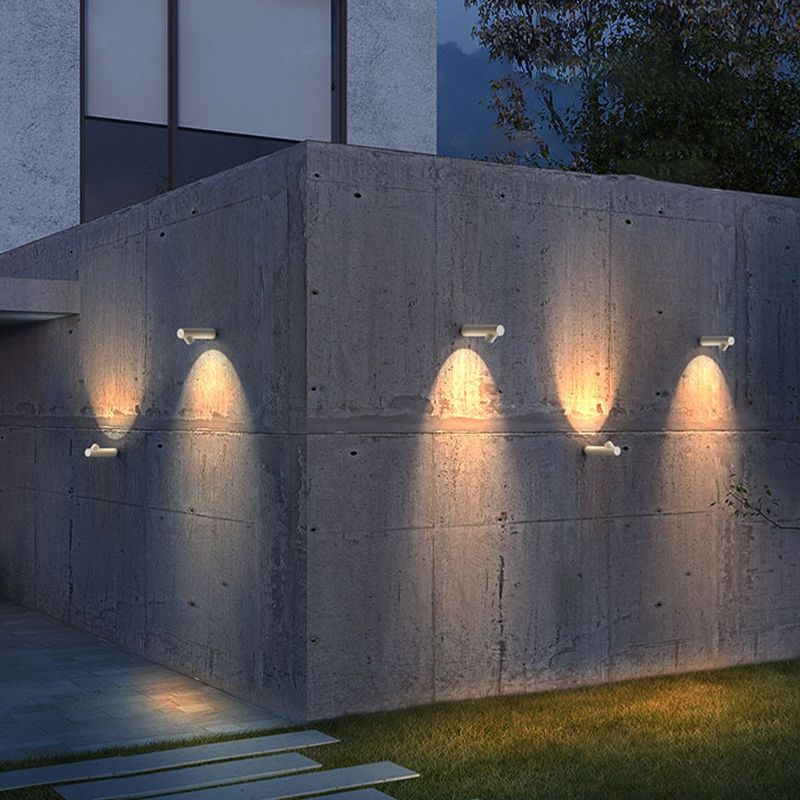 Modernism Style Single Wall Mounted Sconce Unique Wall Light in Black/White Finish