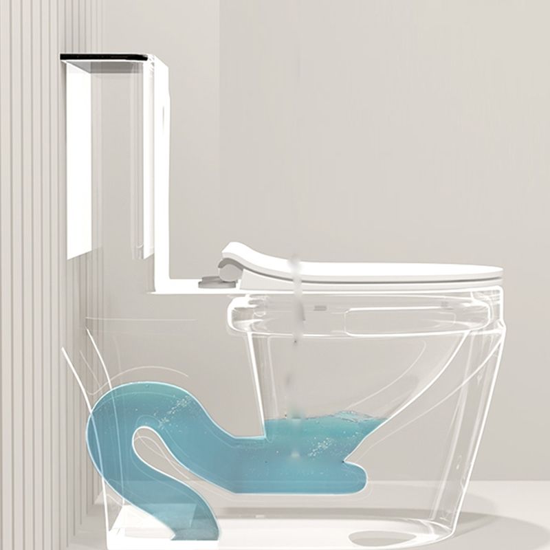 Traditional Floor Mounted Toilet Seat Included Toilet Bowl for Bathroom