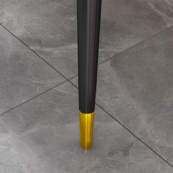 Minimalist Style Traditional Height Sintered Stone Dining Table Rectangle Dining Room Set For Home