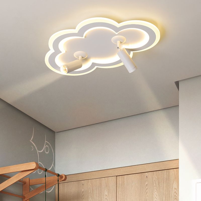 Luminaria de montaje de techo de forma de nube LED Nordic LED de montaje de techo de metal