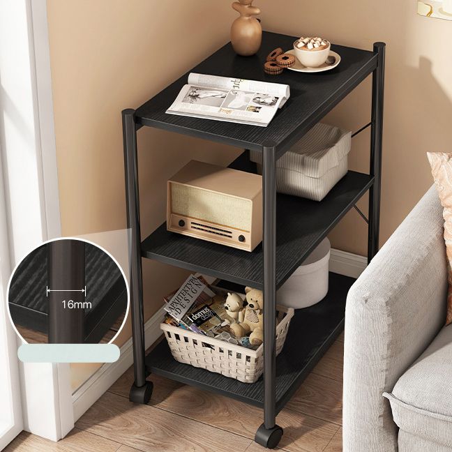 Wood Bookshelf, Multi Tiers Contemporary Bookcase for Bedroom