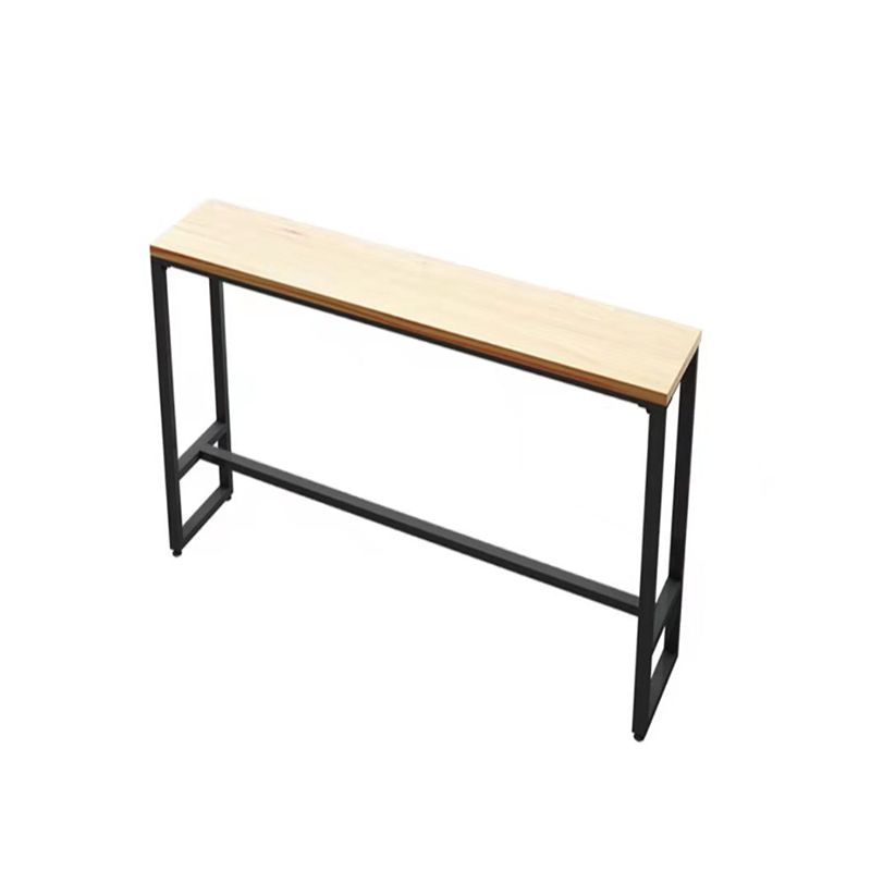 Natural Finish 1/2/5 Pcs Bar Set with Wooden Stools for Home