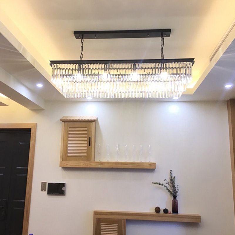 Lámpara de lámpara rectangular de la isla rectangular