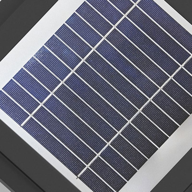 Modern Pillar Lighting Fixture Geometric LED Solar Lamp for Garden