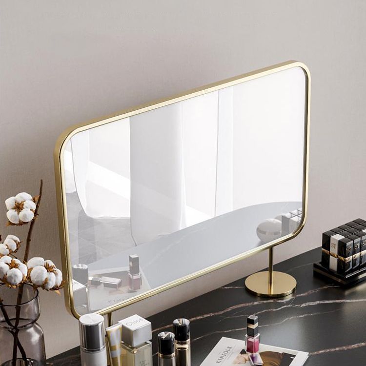 Vanity Set with 2 Storage Drawers 17.71" Wide Dresser with Mirror and Padded Stool