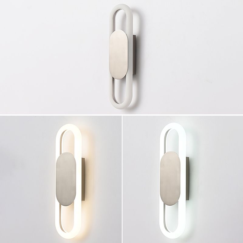 Bedroom Living Room Sconce Lighting Oval Shape Modern LED Wall Mounted Fixture