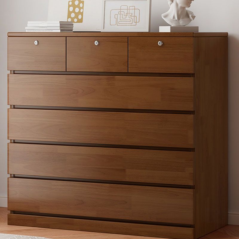 Contemporary Horizontal Lingerie Chest Wood Storage Dresser for Home